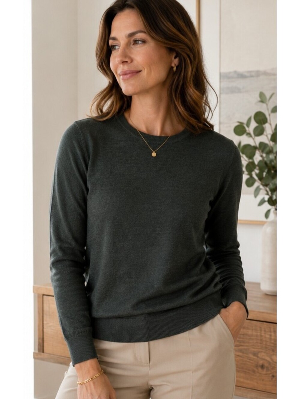 GAP 100% Extra Fine Merino Wool Sweater – Crewneck – Size M